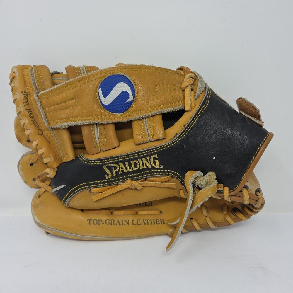 Spalding 42-316 Fielders Leather Baseball Glove Mitt Left Hand Thrower LHT 12"